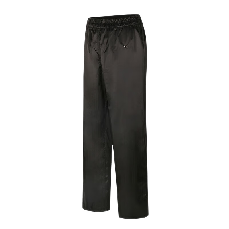 BAIGE Men's Waterproof Rain Pants Double-Layer Durable Anti-Rain Trousers for Delivery Black - 3XL
