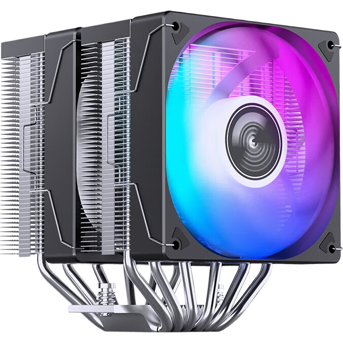 Кулер для процессора JONSBO CR-3000E Color Edition, двухбашенный, 6 тепловых трубок, RGB подсветка, PWM, многоплатформенный, с термопастой