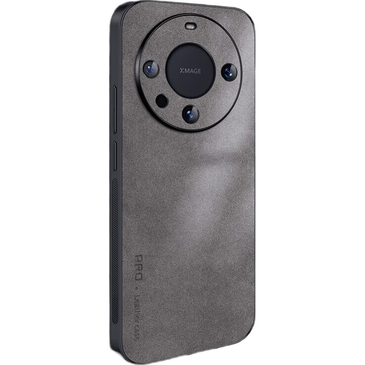 Чехол для Huawei Mate60 Pro/Pro+ Shangsu, противоударный, с полной защитой камеры, из роскошной кожи ягненка, черный