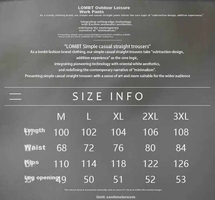 LOMBT American-Style Functional Paratrooper Cargo Pants for Men, Mountain-Style Water-Repellent Loose Versatile Straight-Leg Casual Pants LZ06 Khaki XL 2