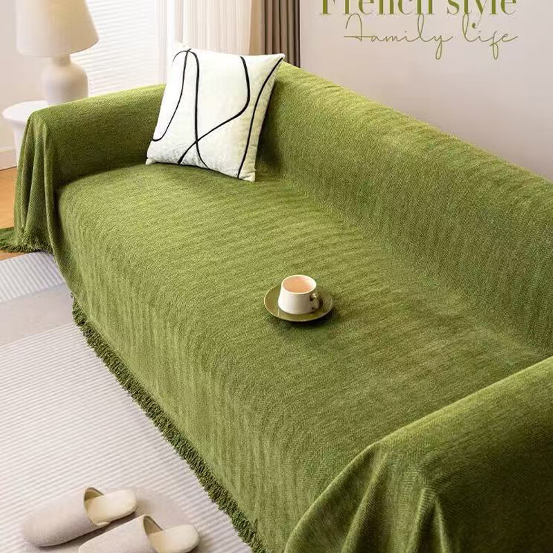 Jingxun Chenille Sofa Cushion, Spring And Summer All-Season Universal Non-Slip Cover, Leather Sofa Slipcover, Seat Backrest, 180*230cm