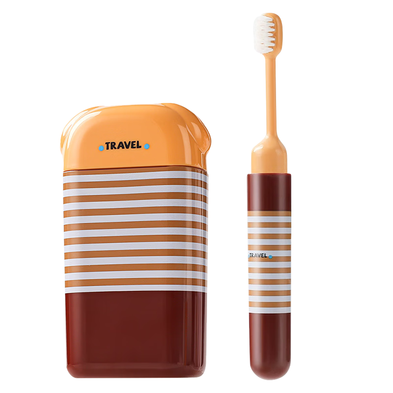 40,000 KM Travel Toiletry Set Mouthwash Cup Toothbrush Cup Portable Folding Toothbrush Travel Kit