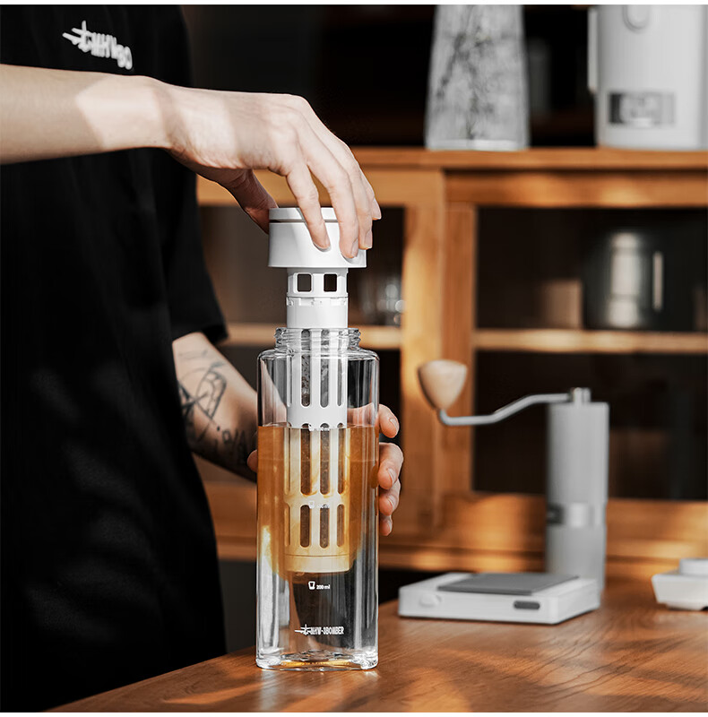 MHW-3BOMBER Bomber Ice Core Cold Brew Coffee Maker Summer Cold Brew Bottle Filter Mesh Ice Pot Large Capacity Home Use Professional 37