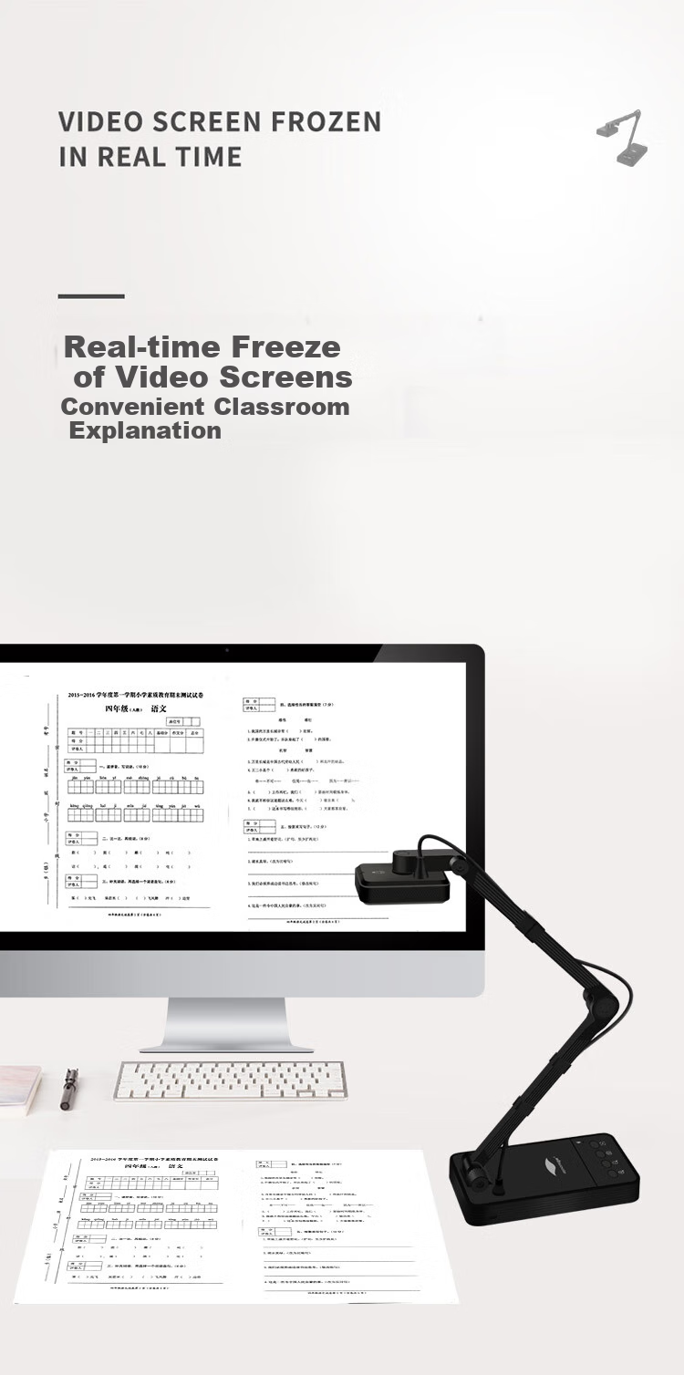 Eloam Video Display Stand High-Definition Camera, 15 Million Pixel High-Definition Calligraphy And Painting Live Streaming Teaching, Exam Paper Taking And Homework Object Projection Video Recording, A3 Large Format, V15 10