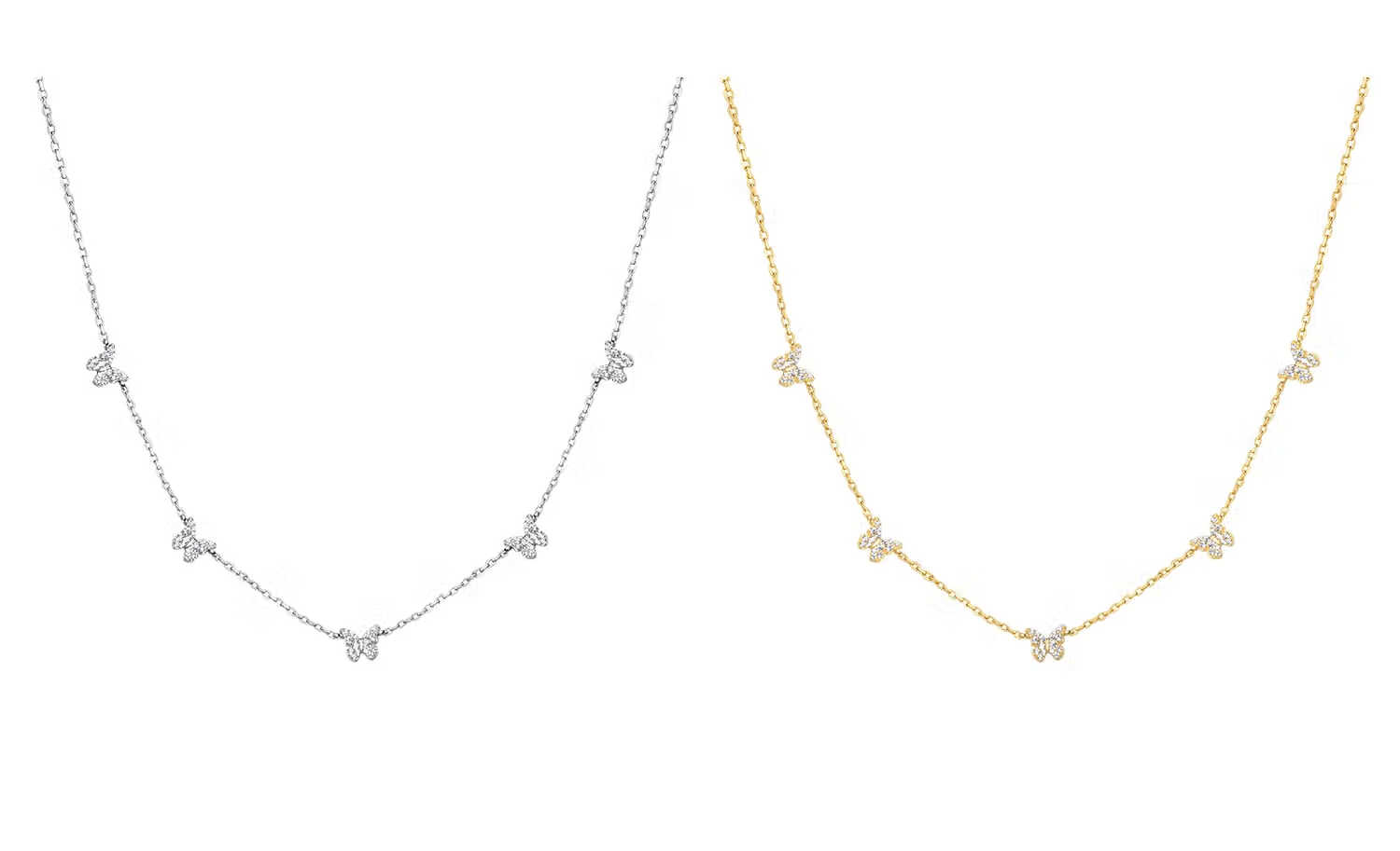 Arsis Silver Jewelry Lucky Charm Star Butterfly Collarbone Chain Necklace for Women, Original Design Necklace, Gift for Girlfriend 18
