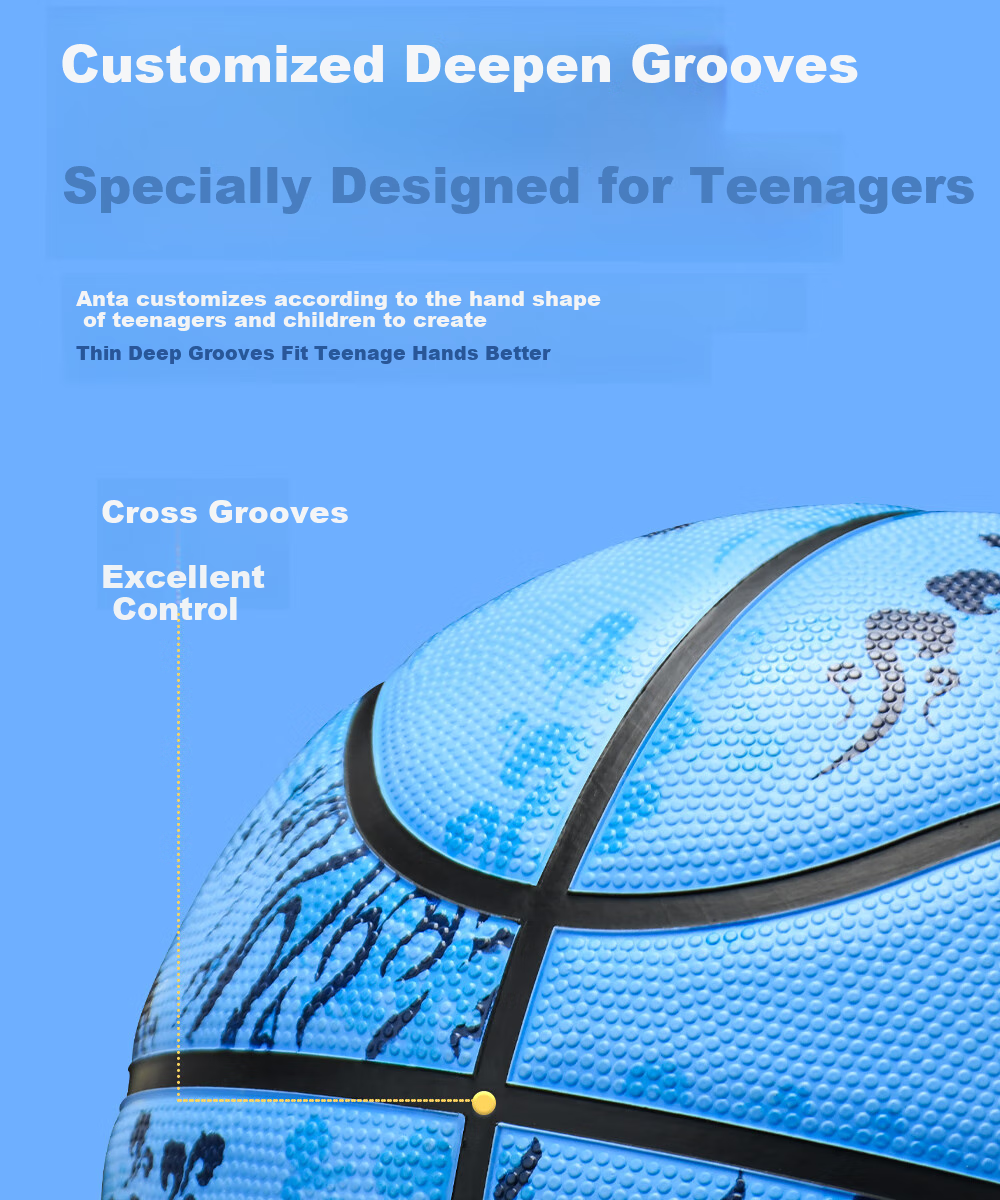 ANTA Basketball, Children's Size 5, for Indoor And Outdoor Use, Durable, Suitable for Cement Courts, Elementary School Students, Teenagers, Outdoor Rubber, Size 5 15