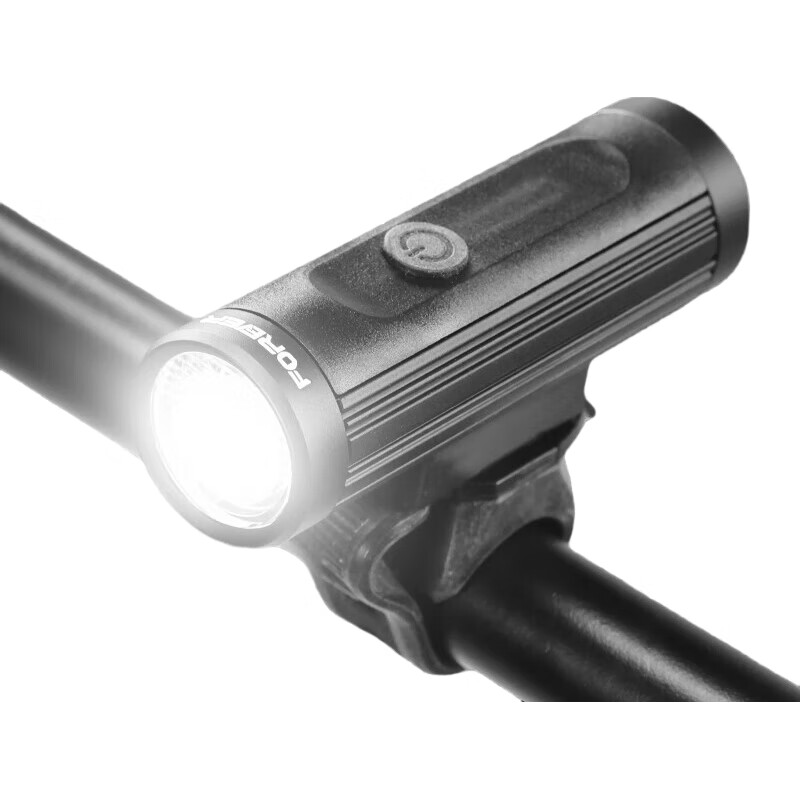 FOREVER Bicycle Front Light, Night Riding High Beam Flashlight, Rechargeable with 800 Lumens, Round Front Light + Tail Light
