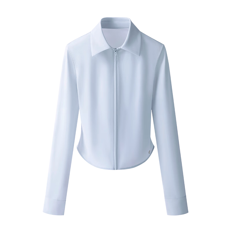 KAZUKOIN Slim Sun Protection Shirt for Women, Spring And Summer UV Protection Outdoor Sports Ice Silk Sun Protection Clothing