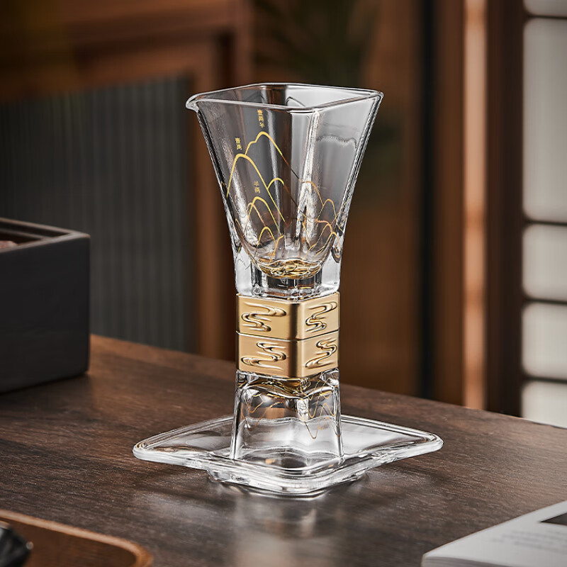 Fengzhi Forbidden City Cultural Creative Zun Liquor Set Crystal Glass Decanter Baijiu Cups Gift Box New Year Birthday Gift