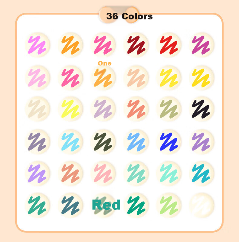 BOJIAO Acrylic Marker Set, Waterproof Quick-Drying Large Capacity DIY Graffiti Pens, Drawing Colored Pencils, Fluorescent Markers, Student Birthday Children's Day Gift, 24 Colors 10
