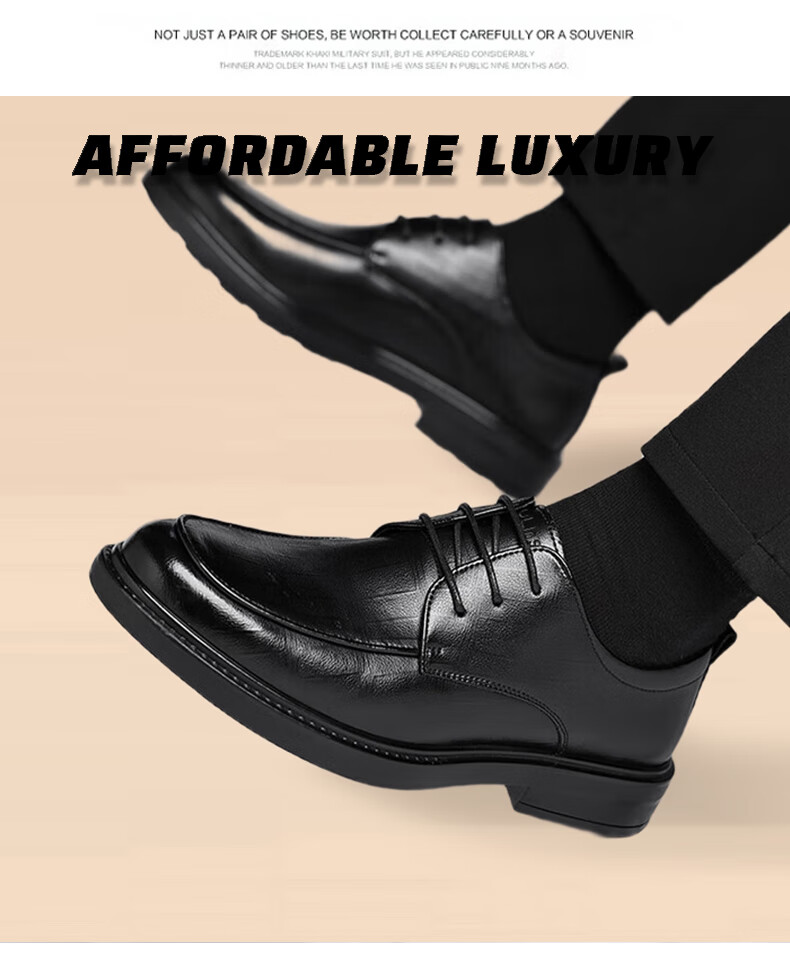 MULINSEN Men's Business Formal Leather Shoes Black Versatile Work Commuting Wedding Shoes RY9023 1