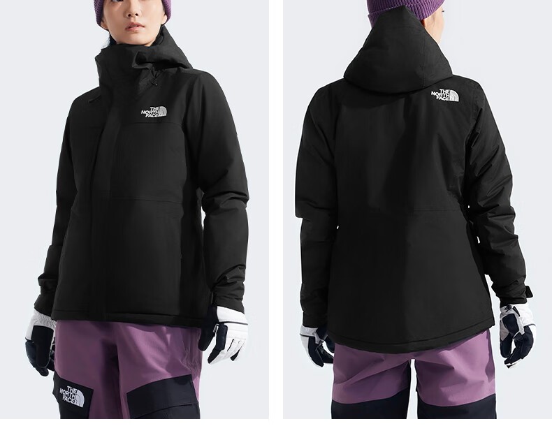 The North Face Women's Waterproof Breathable Ski Jacket 7WYK Black/4H0 XS 7