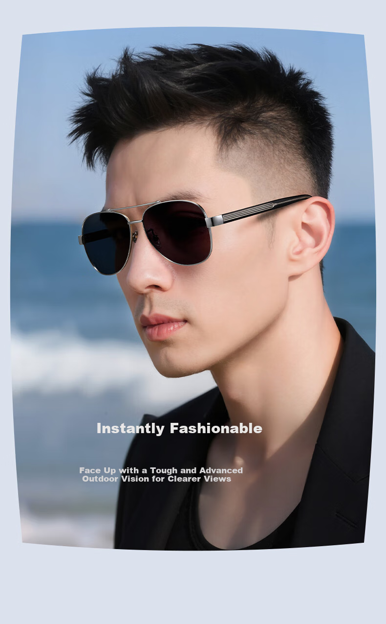 HLA Polarized Sunglasses, High-Quality Sunglasses for Men, Outdoor Driving UV Protection Glasses, Gift, 242 3