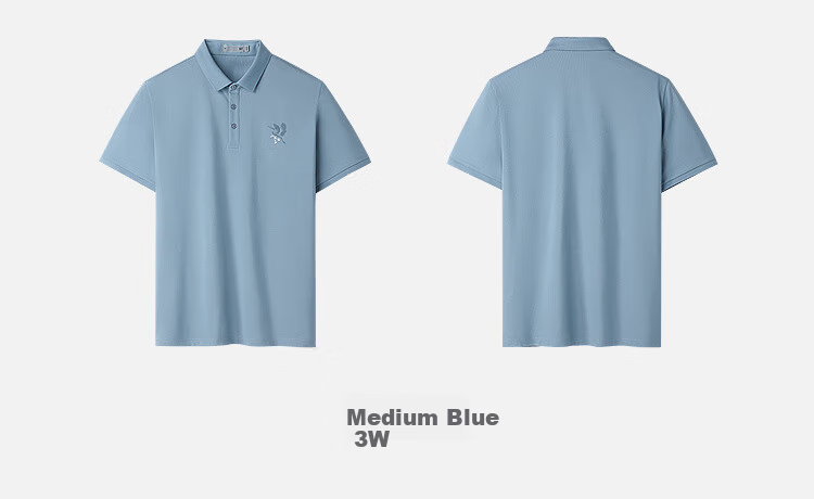 HLA Short-Sleeve Polo Shirt for Men, Breathable And Comfortable, Turn-Down Collar, Summer Bleached, Size 5XL 12