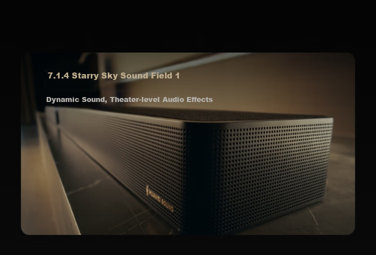 HUAWEI Yuexiang Home Theater 7.1.4 Xingkong Sound Field, Whale Fin Ultra-Heavy Bass, Soundbar Home Theater, Projector TV Gaming Speaker, Mate TV Perfect Companio 2