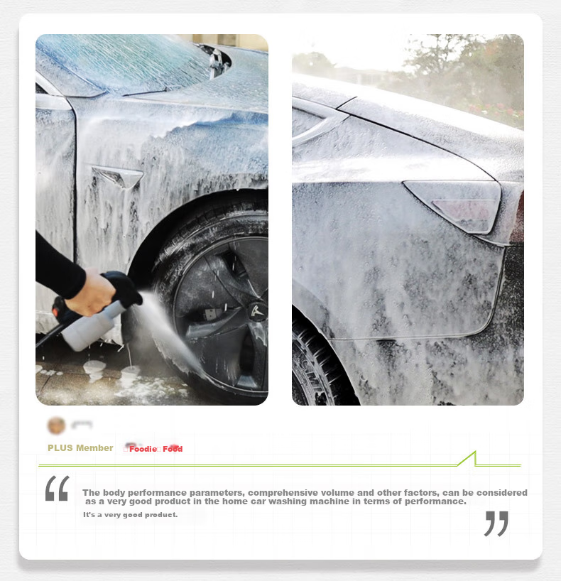 LUTIAN High-Pressure Car Wash Gun, Home Car Washing Machine, Sensor-Mounted Silent Powerful Cleaner, High-Power Device, Xuebao P4PRO 11