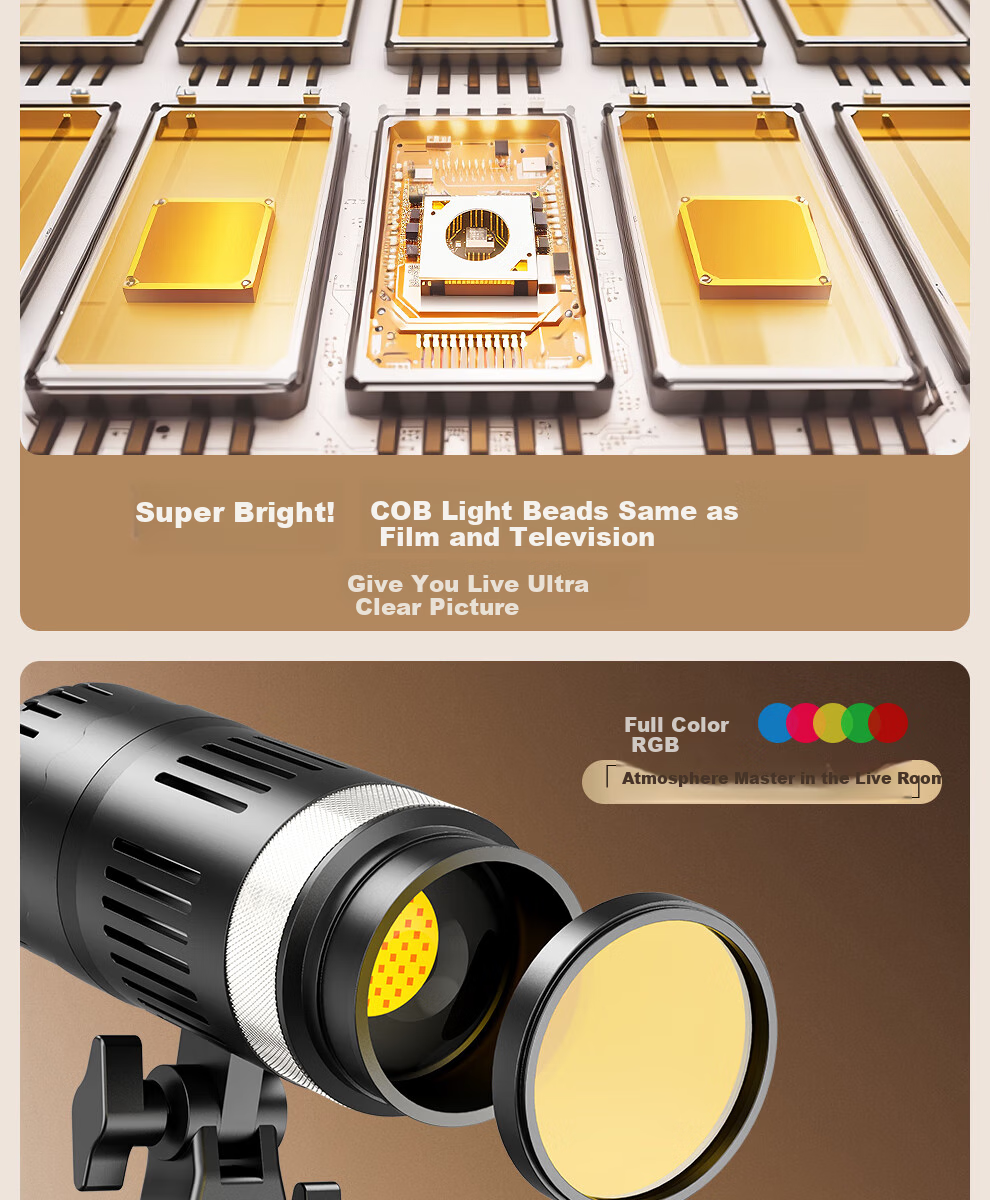 Beiyang Hair Light, Live Streaming Background Atmosphere Light, Live Streaming Fill Light, Host Backlight Contour Light, Goddess Spotlight, Douyin Professional Photography Spotlight, Top Light 11
