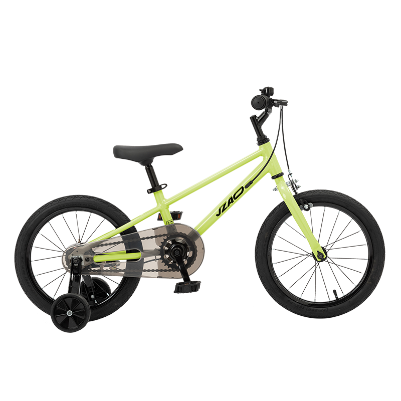JD Original Lingyue Children's Bicycle Sold by JD Mountain Bike for Ages 3-6, Student Bicycle for Boys And Girls, 16-Inch Lime Gree