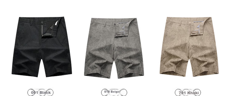 DANCING WOLVES [Comfortable Cotton Spandex] Summer Versatile Trendy All-Over Letter Print Breathable Men's Casual Shorts, 701 Khaki, Size 35 6