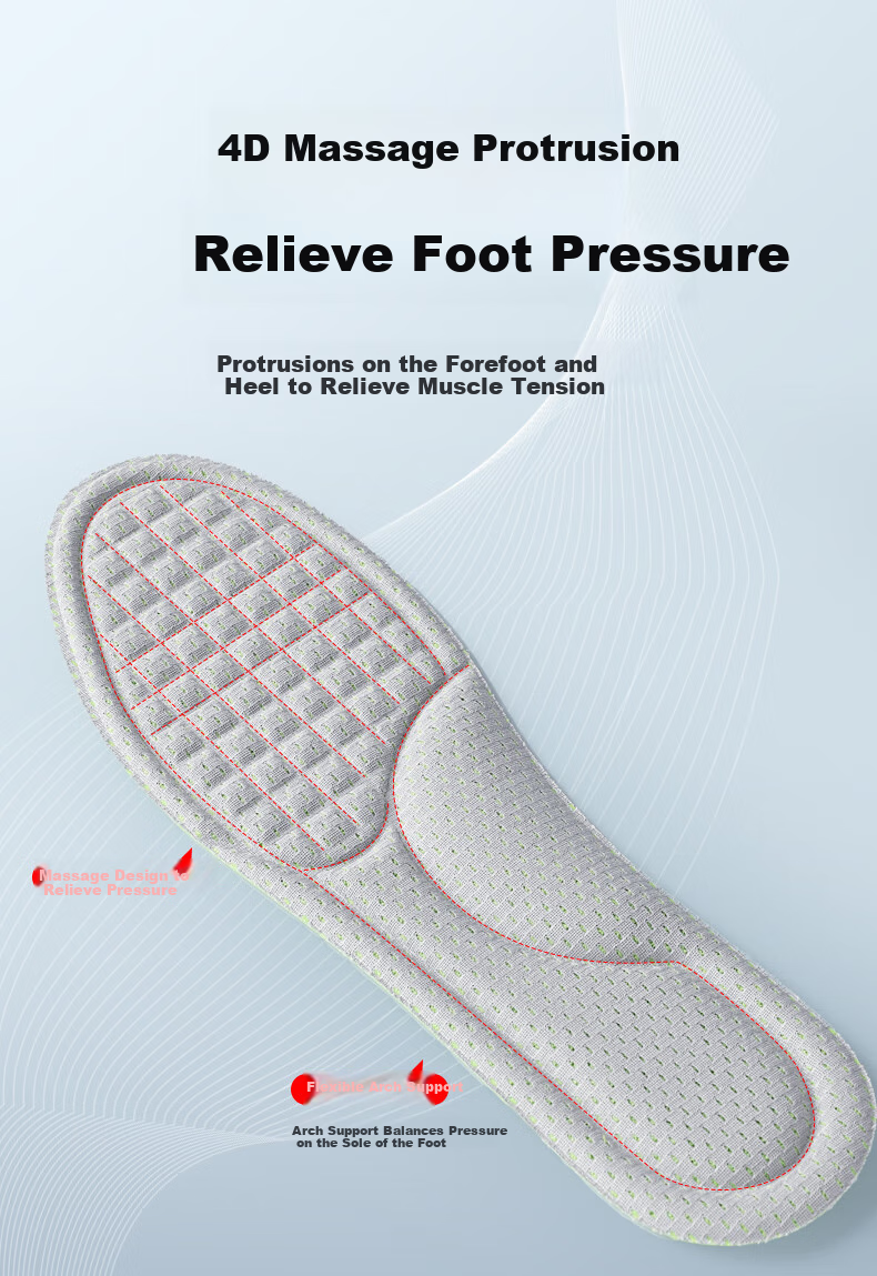 FOOTOPPO Nano Odor-Resistant Insoles for Men, Sweat-Absorbing, Breathable, Anti-Bacterial, Ultra-Soft Sports Insoles for Women and Men 14