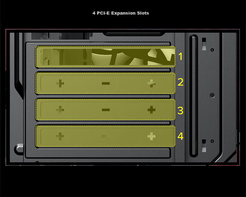 GAMEMAX Titan Giant 2 Full Tower Silent Desktop Computer Tower EATX/soundproof Noise Reduction Plate/water Cooling/360mm Water Cooling Can Only Fit 1 Optical Drive/multi-Bay Gaming Case 13