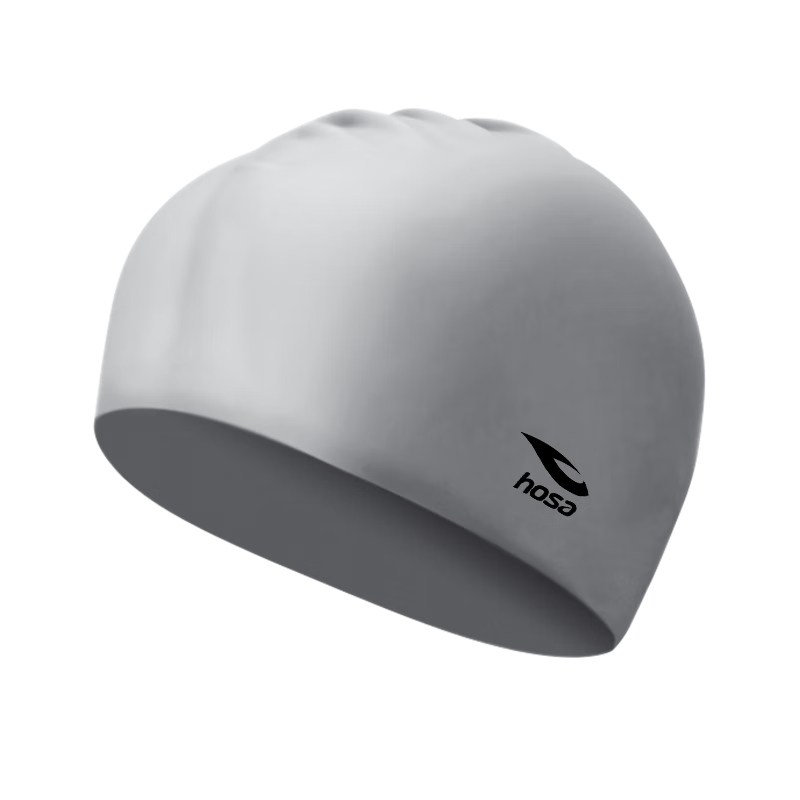 Hosa Swimming Cap, Unisex Silicone Waterproof Swim Cap, Highly Elastic Comfortable Long Hair Ear Protection Non-Binding Swim Cap