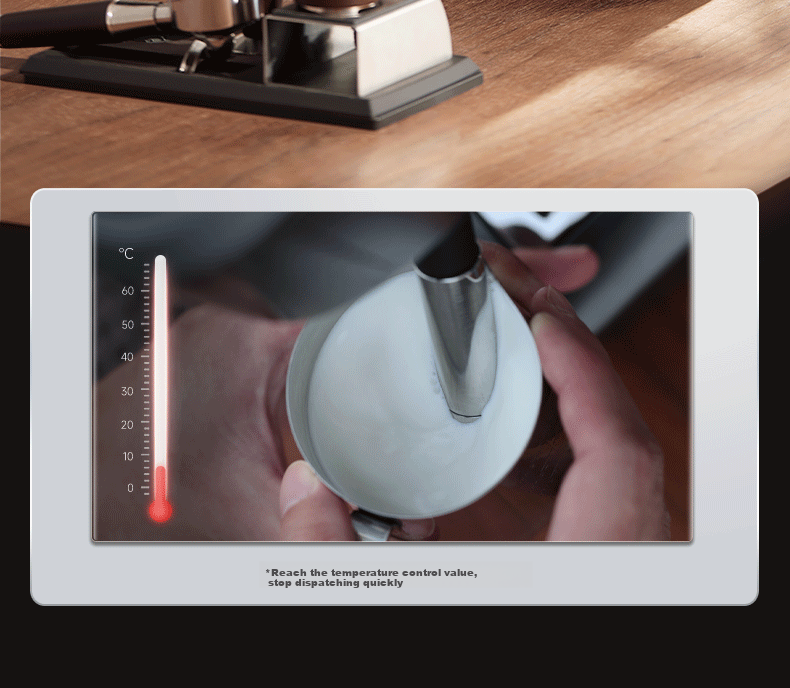 Barsetto PRO1lite Titan Transformer Coffee Machine Large Screen Touch Control Multifunction Menu Semi-Automatic Italian Grinder All-in-One Off-White New Year Gift 9