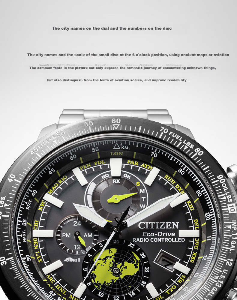 CITIZEN Watch, Men's Japanese-Korean PROMASTER Series, Eco-Drive, Radio-Controlled, Water-Resistant, Gift-Giving, BY3006-53H 8
