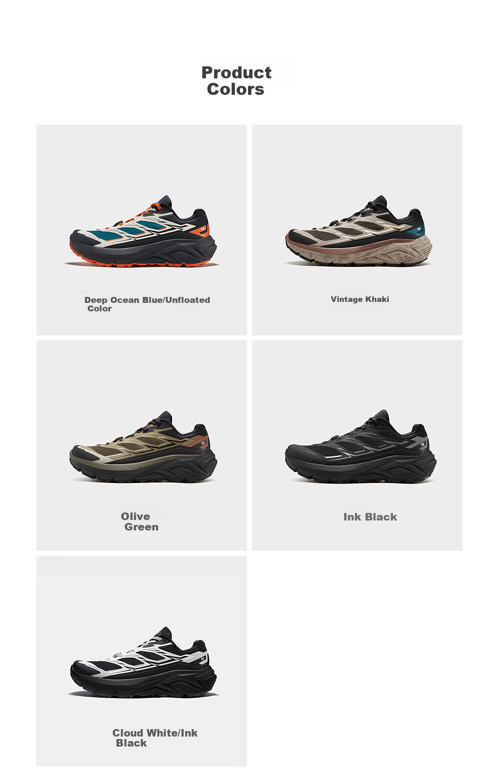 KAILAS C4 Trail Running Shoes for Men, with Good Grip, Anti-Slip, Shock-Absorbing, Lightweight Hiking And Outdoor Running Shoes 22