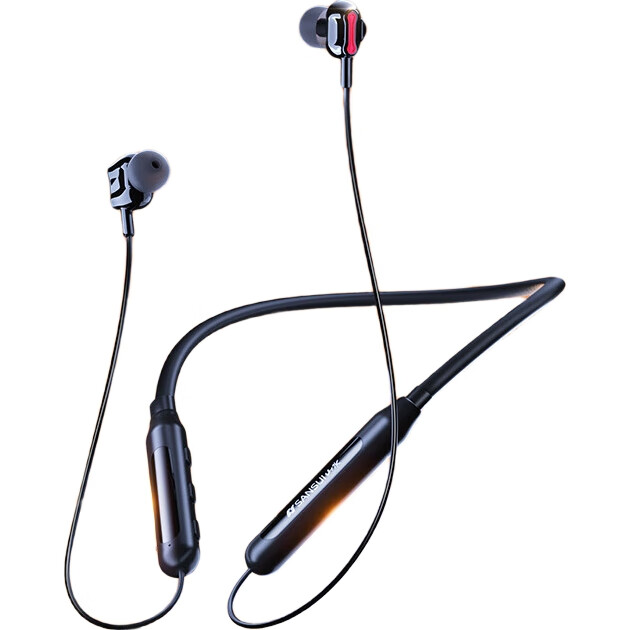 Беспроводные наушники SANSUI I37S Bluetooth с шейным ободком, спортивные, с длительным временем работы от батареи, магнитный дизайн, черный