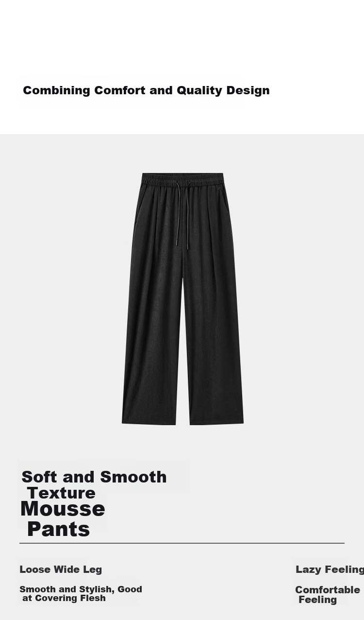 Semir Casual Pants for Women, High-Quality Mousse Trousers, Relaxed Draping, Autumn Loose-Fitting Soft Textured Wide-Leg Pants 107524127005 12