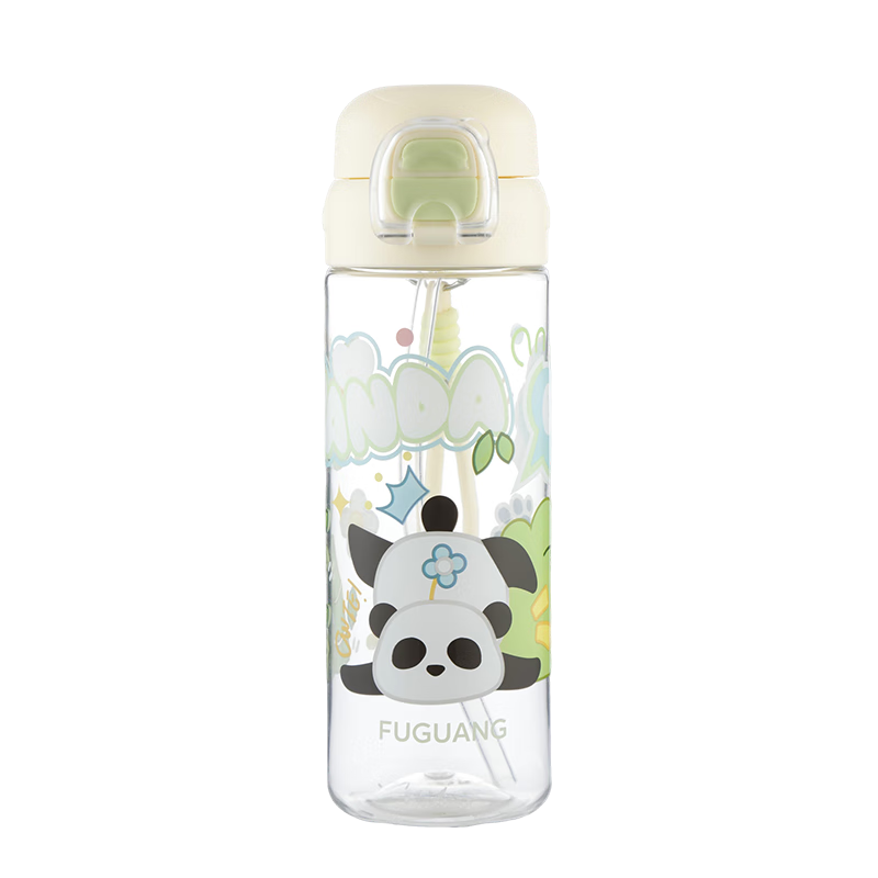 FGA Fugang Children's Straw Cup Tritan Plastic Cup Summer Student School Large Capacity Sports Water Bottle