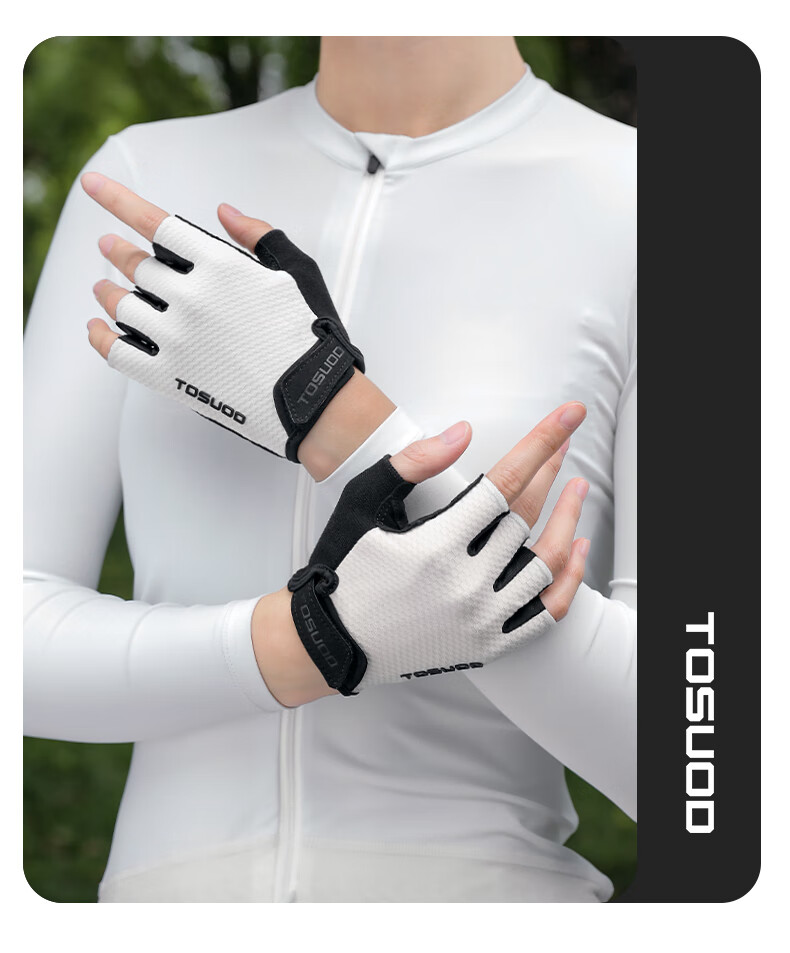 Captain Tas Cycling Gloves Short Finger Summer Lightweight Mountain Road Bike Half Finger Shockproof Protective Gloves for Men and Women 3