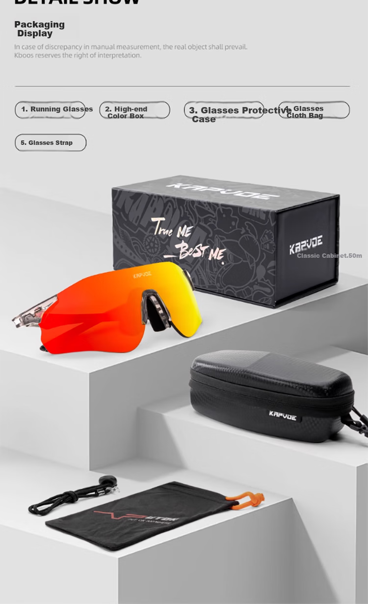 KAPVOE Outdoor Running Glasses for Marathon, Colorful Anti-Glare UV Protection Lightweight Eyewear 16