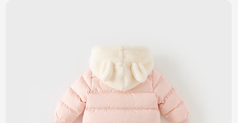 DAVE & BELLA Newborn Down Cotton-Padded Winter Romper Baby Girl Outwear Bodysuit 7