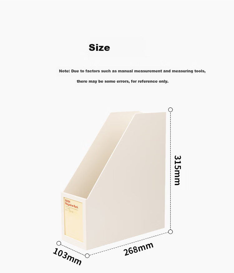 TIANSE Thickened File Organizer, Document Holder, Storage Rack, Bookend, Creative Ins Style Bookshelf, Storage Box, Office Supplies, TS-1338, Olive Gree 9