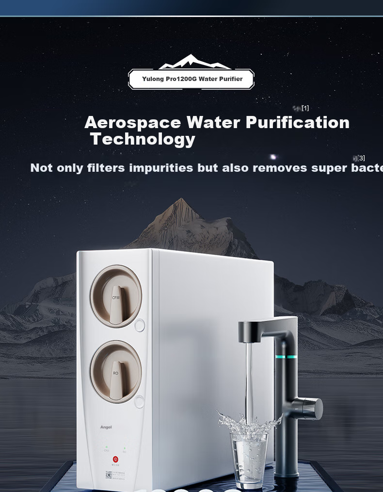 Anjier Whole House Water Purifier Home Three-Piece Set [Yulong Pro1200G + 3526 Pre-Filter + 3611 Under-Sink System], Reverse Osmosis Under-Sink Filter 6