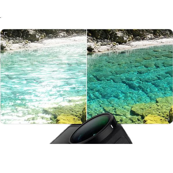 Llano Compatible with DJI Action 5 Pro/4/3 Filters, CPL Polarizing Filter, Action Camera Lens Protector, CPL Filter Set, Osmo Lingmou Accessories