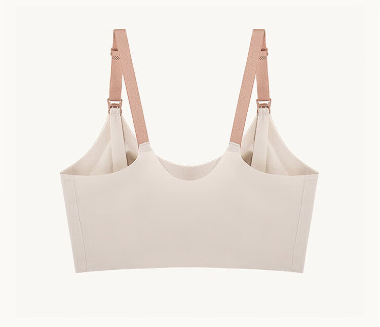 Aibaoshi Nursing Bra, Maternity Underwear, Wireless, Postpartum Breastfeeding Shirt, Seamless Nursing Wear, Milk Coffee Color, One Size Fits All M381 11