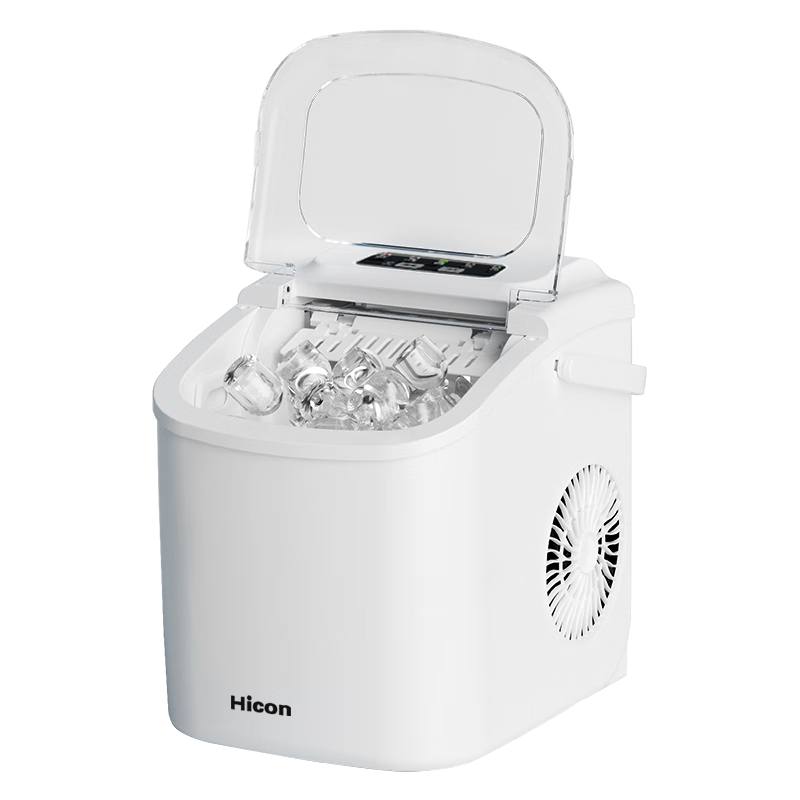Hicon [Bestseller] Ice Maker for Home Use, Small Dorm 15KG Bullet Ice Fully Automatic Cleaning Low Power Ice Cube Home Ice Maker