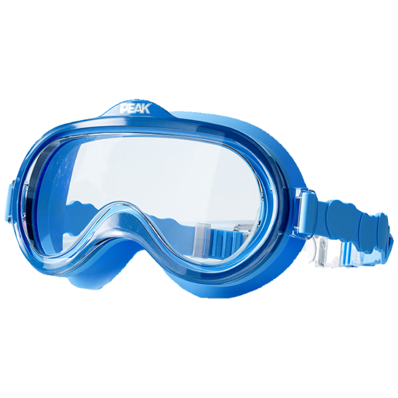 PEAK Children's Swimming Goggles for Boys And Girls, High-Definition Waterproof Anti-Fog Wide-Angle Large Frame Professional Swimming Training Protective Eyewear, Blue