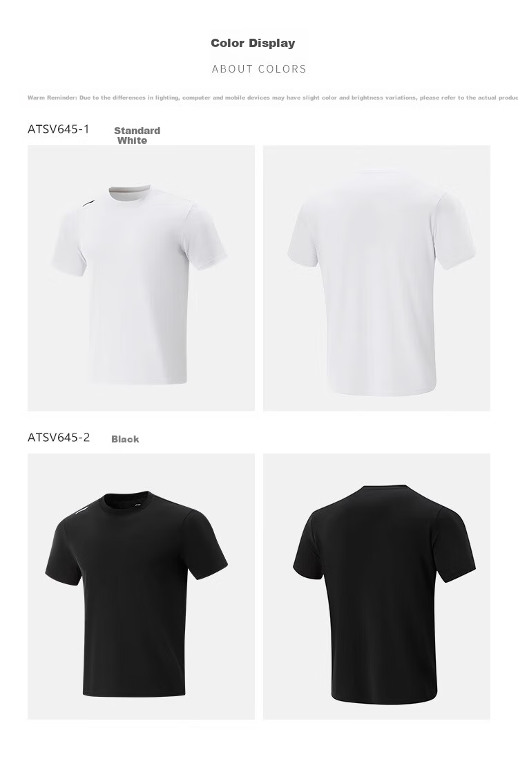 Li-Ning Quick-Dry Short-Sleeve T-Shirt for Men, Summer Running Fitness Sports Wear, Moisture-Wicking Breathable Ice Silk T-Shirt, Training Top 5