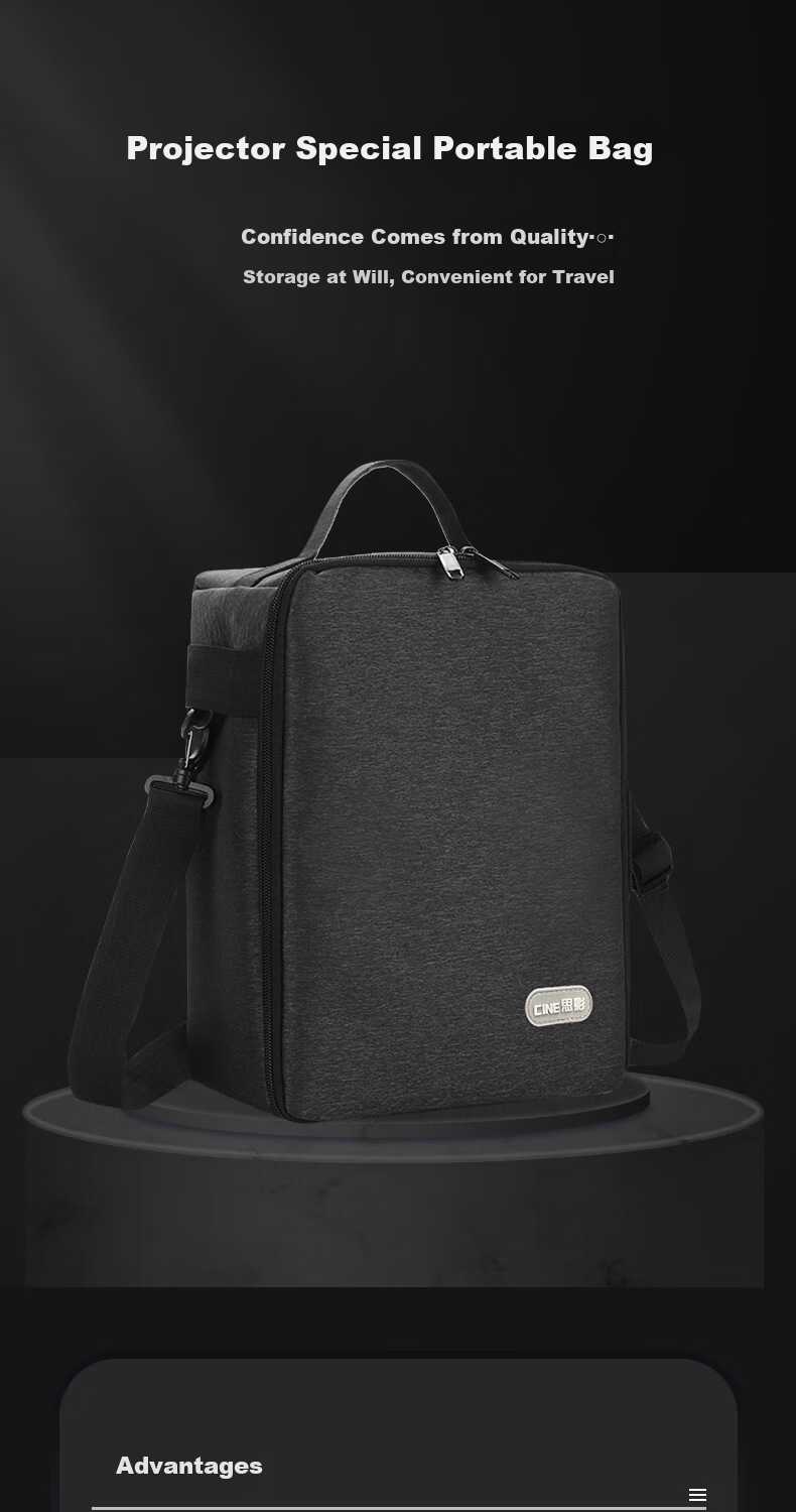 CINE Projector Portable Bag Storage Handheld Shoulder Crossbody Backpack Suitable for Epson, BenQ, Sony, Panasonic, Acer, Optoma Commercial And Home Use Projectors Dust-Proof Bag B5504 1