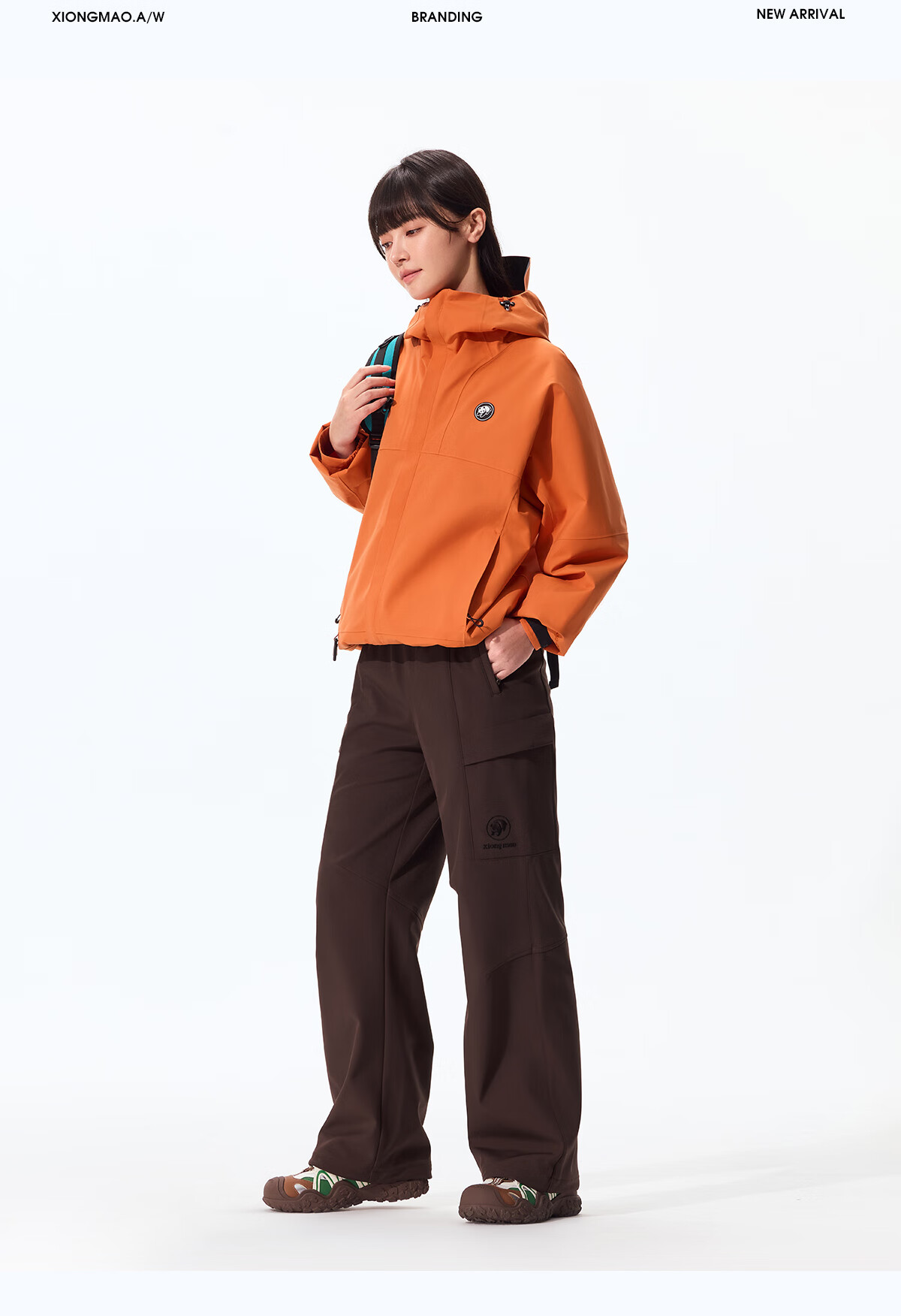 Panda Camel Series Softshell Pants Unisex Water-Repellent Durable Hiking Straight-Leg Trousers Autumn 9227, M 7