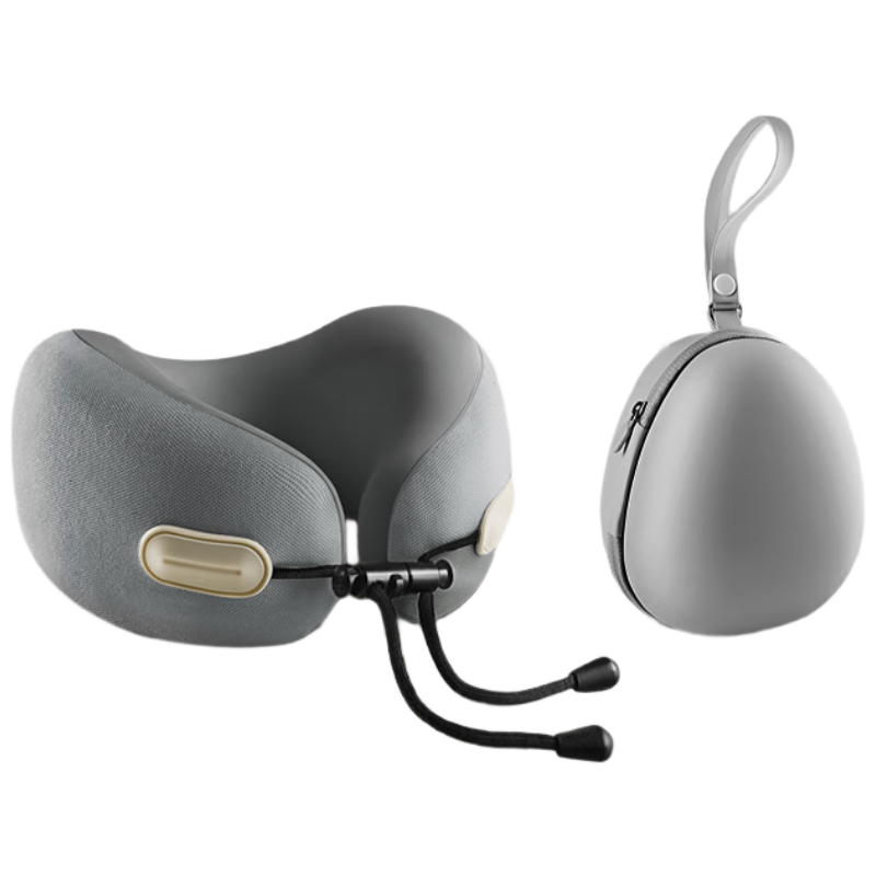 HUIDUODUO U-Shaped Neck Pillow Travel Portable Foldable U-Shape Neck Support Pillow for Airplane High-Speed Train Nap Essential