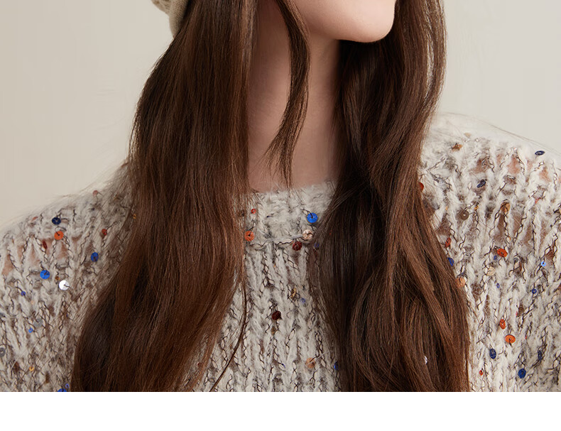 CACUSS Women's Wool Hat, Lightweight Spring And Autumn Knitted Cap, Fashionable Slouchy Hat, Face-Slimming Knitted Beanie for Women, Beige 10