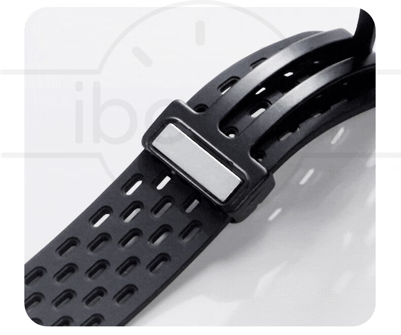Iboann Compatible with Huawei WATCH D2 Strap, Mesh Hole Magnetic, Huawei Watch D2 Band, Summer Sports Breathable Waterproof Special Non-Elastic Airbag D2 Band, Phantom Black 1
