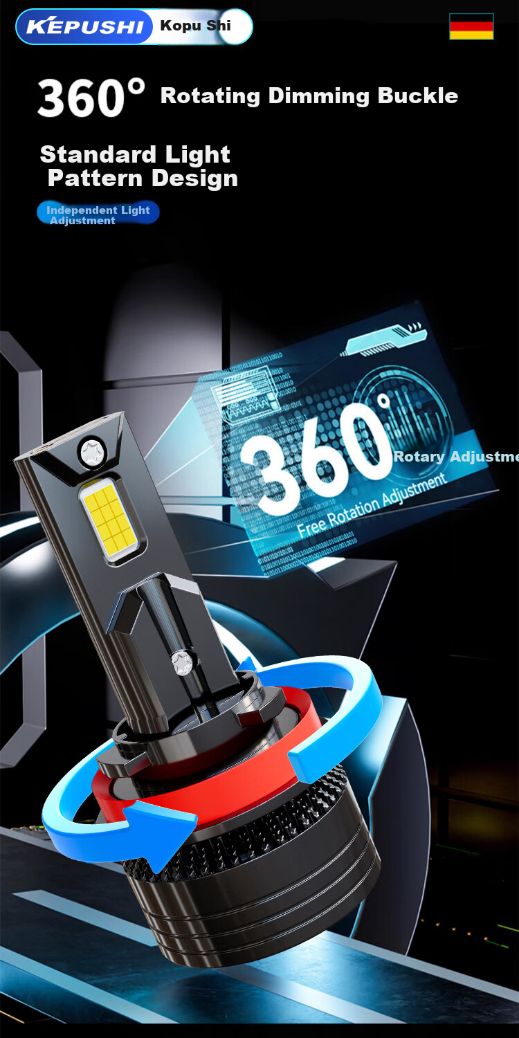 KEPUSHI Automotive LED Headlight Bulb H1/h4 LED Car Light Laser High And Low Beam Integrated Strong Light Bulb High And Low Beam Light 8