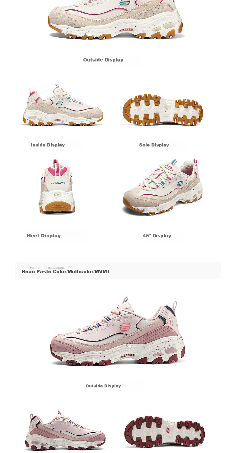 Skechers Starry Sky Bear Women's Shoes, Summer Panda Shoes, Thick-Soled Dad Shoes, Soft-Bottomed Versatile Casual Sneakers 14