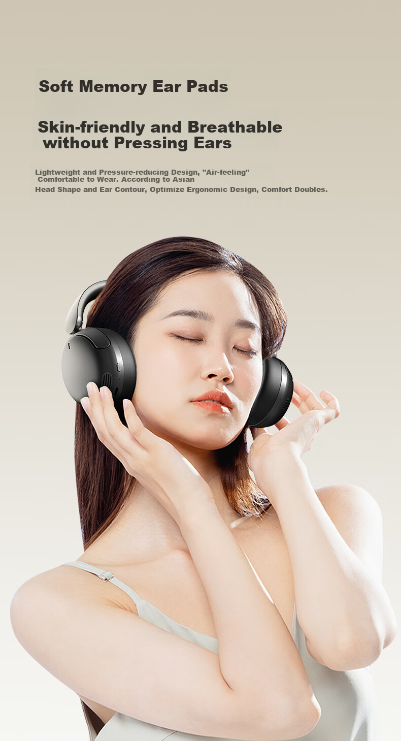 PHILIPS Wireless Bluetooth Headphones with Active Noise Cancellation, High-Quality Sound, Wireless And Wired Gaming, Low Latency, Compatible with Apple And Huawei TAH3020 White 6